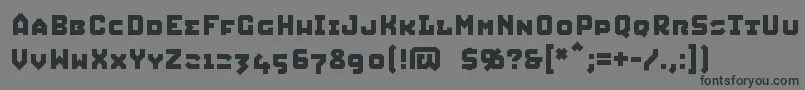 Squic-Schriftart – Schwarze Schriften auf grauem Hintergrund