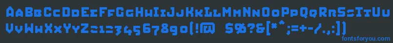 More about Squic Font Squic Font – Blue Fonts on Black Background