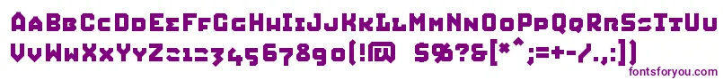 Squic Font – Purple Fonts on White Background