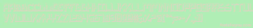 Biotypsh Font – Pink Fonts on Green Background