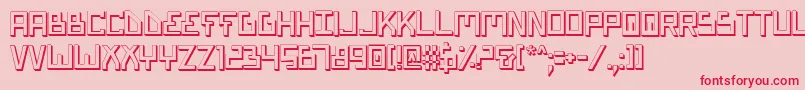 Biotypsh Font – Red Fonts on Pink Background
