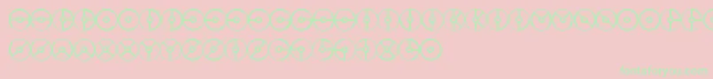 Mqsd Font – Green Fonts on Pink Background