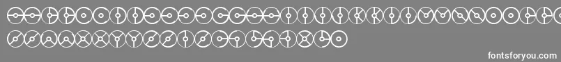 フォントMqsd – 灰色の背景に白い文字