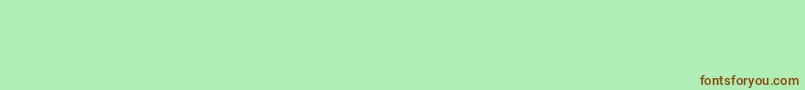 フォントMathematicalpiTwo – 緑の背景に茶色のフォント