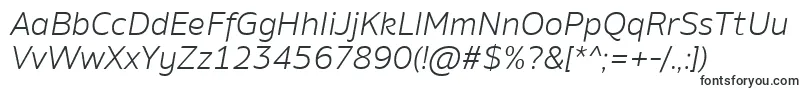 AminoLightItalic Font – Fonts for Microsoft Office