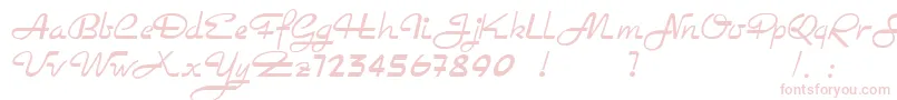 Rockabilly Font – Pink Fonts on White Background