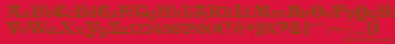 AltenglischMf Font – Brown Fonts on Red Background