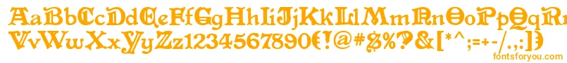 AltenglischMf Font – Orange Fonts on White Background