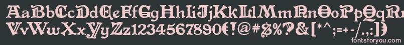 AltenglischMf Font – Pink Fonts on Black Background