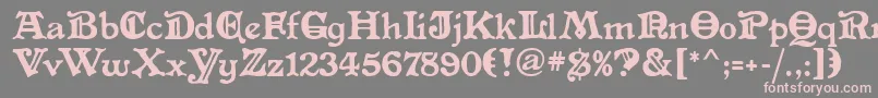 AltenglischMf Font – Pink Fonts on Gray Background