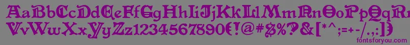 AltenglischMf Font – Purple Fonts on Gray Background