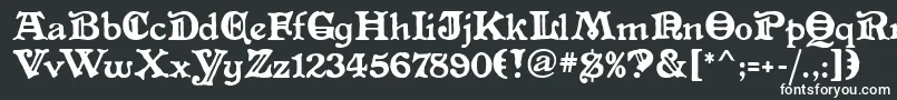 AltenglischMf Font – White Fonts on Black Background