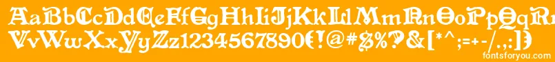 AltenglischMf Font – White Fonts on Orange Background