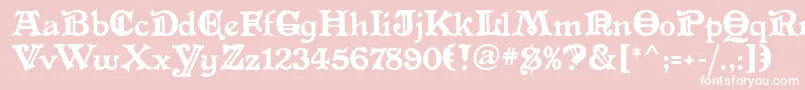 AltenglischMf Font – White Fonts on Pink Background