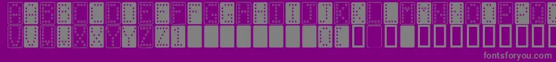 Lisätietoja DominoNormal-fontista DominoNormal-fontti – harmaat kirjasimet violetilla taustalla