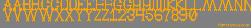 OldBrulesqueSt Font – Orange Fonts on Gray Background