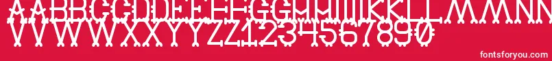 OldBrulesqueSt Font – White Fonts on Red Background