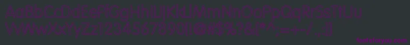 VogueNormalHollow Font – Purple Fonts on Black Background