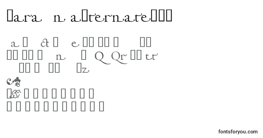Schriftart Garamondalternatessk – Alphabet, Zahlen, spezielle Symbole
