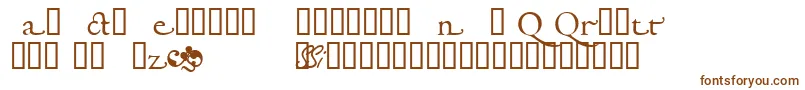 Garamondalternatessk-fontti – ruskeat fontit valkoisella taustalla
