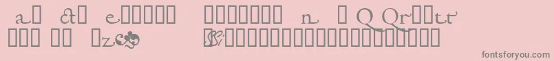 Garamondalternatessk-Schriftart – Graue Schriften auf rosa Hintergrund
