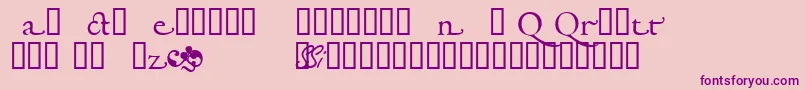 Garamondalternatessk Font – Purple Fonts on Pink Background