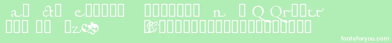Garamondalternatessk Font – White Fonts on Green Background