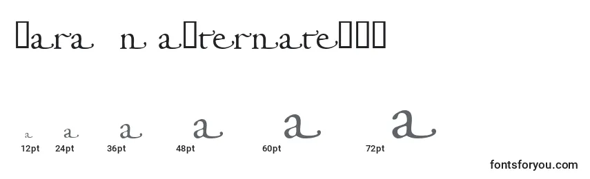 Размеры шрифта Garamondalternatessk