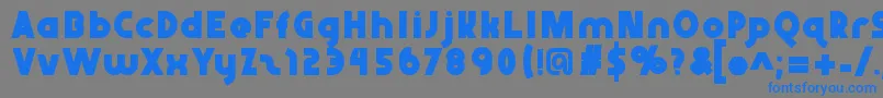 Abraxeousbold Font – Blue Fonts on Gray Background