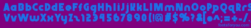 More about Abraxeousbold Font Abraxeousbold Font – Blue Fonts on Purple Background