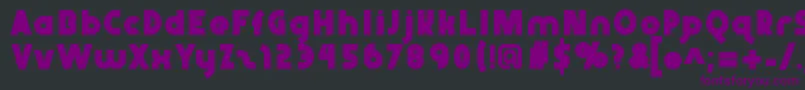 Abraxeousbold-Schriftart – Violette Schriften auf schwarzem Hintergrund