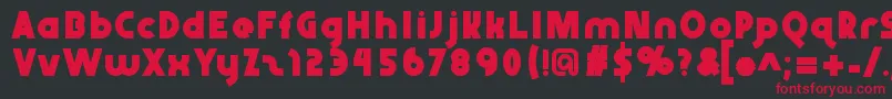 Abraxeousbold Font – Red Fonts on Black Background