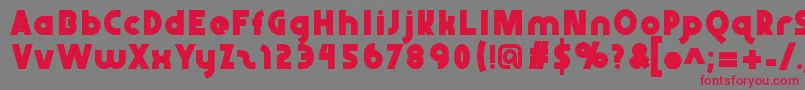 Abraxeousbold Font – Red Fonts on Gray Background