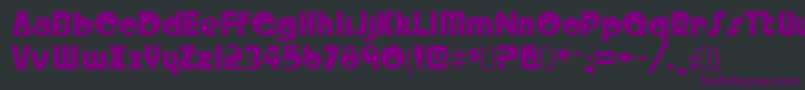 CrystalradiokitRegular Font – Purple Fonts on Black Background