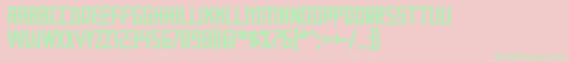 Mastodb Font – Green Fonts on Pink Background