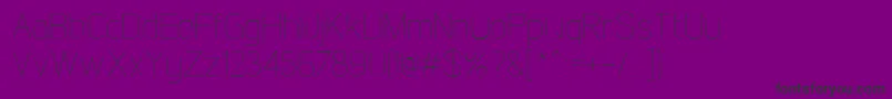 LintelThin Font – Black Fonts on Purple Background