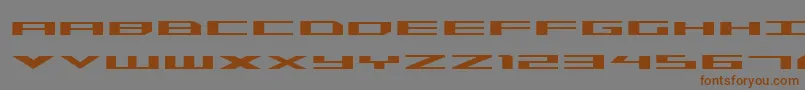 Triremeexp Font – Brown Fonts on Gray Background