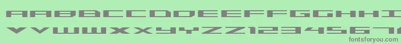 Triremeexp Font – Gray Fonts on Green Background