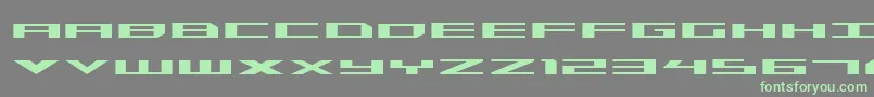 Triremeexp Font – Green Fonts on Gray Background