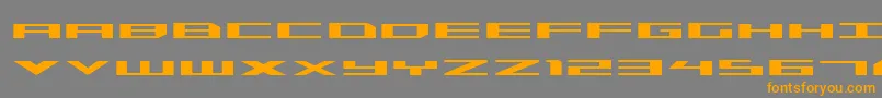 Triremeexp Font – Orange Fonts on Gray Background