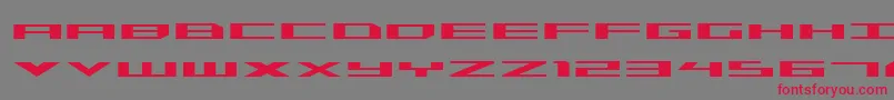 Triremeexp Font – Red Fonts on Gray Background