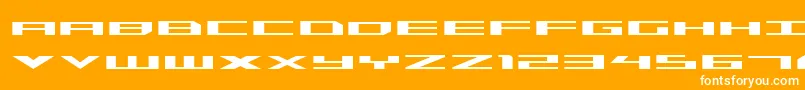 Triremeexp Font – White Fonts on Orange Background