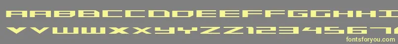 Triremeexp Font – Yellow Fonts on Gray Background