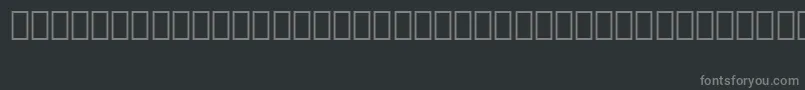 Шрифт Korong – серые шрифты на чёрном фоне