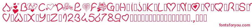 Pwvalentinelove Font – Red Fonts