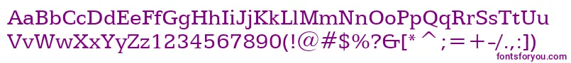 Egyptian505Bt Font – Purple Fonts on White Background