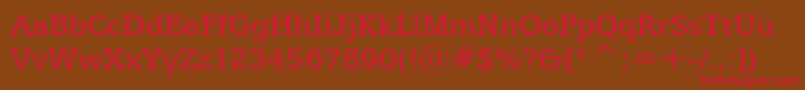 Egyptian505Bt Font – Red Fonts on Brown Background