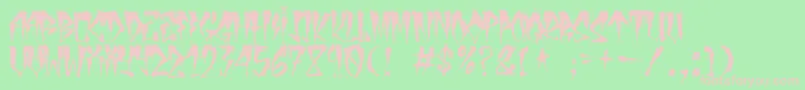 UrbanDecay Font – Pink Fonts on Green Background