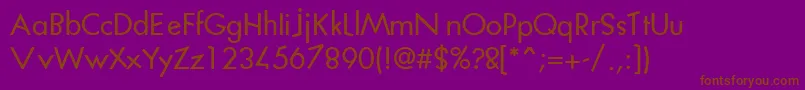 En savoir plus sur la police Katas Police Katas – polices brunes sur fond violet