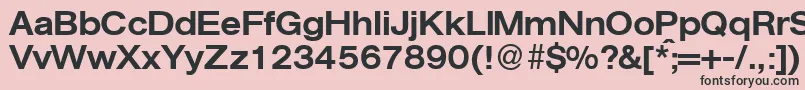 AgentextmeddbNormal Font – Black Fonts on Pink Background